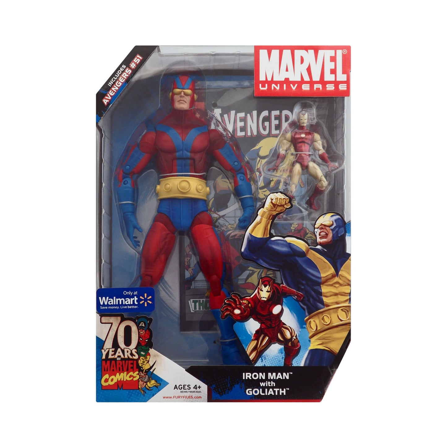 Marvel Universe Iron Man with Goliath (red costume variant)