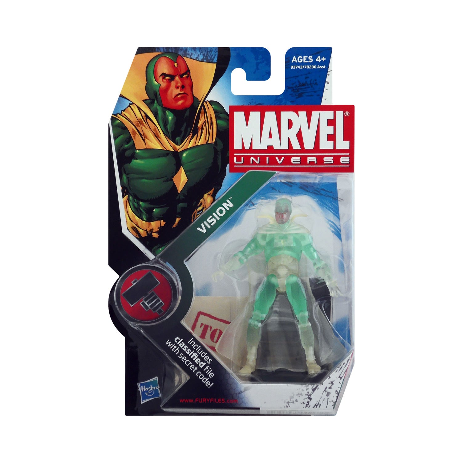 Translucent Marvel Marvel Universe Series 2 Figure 6 Vision (Translucent) 3.75-Inch Actio ...