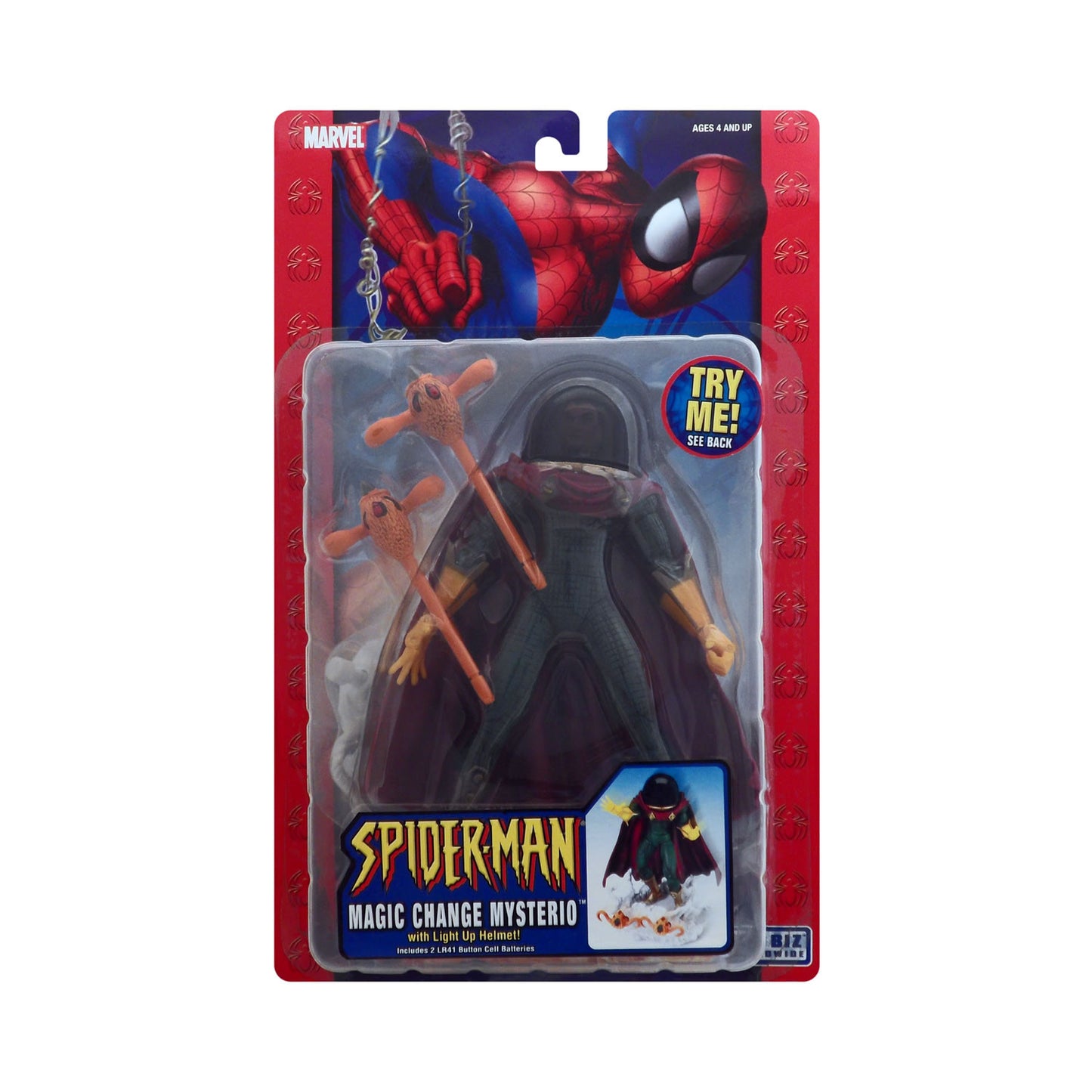Magic Change Mysterio with Light Up Helmet from Spider-Man