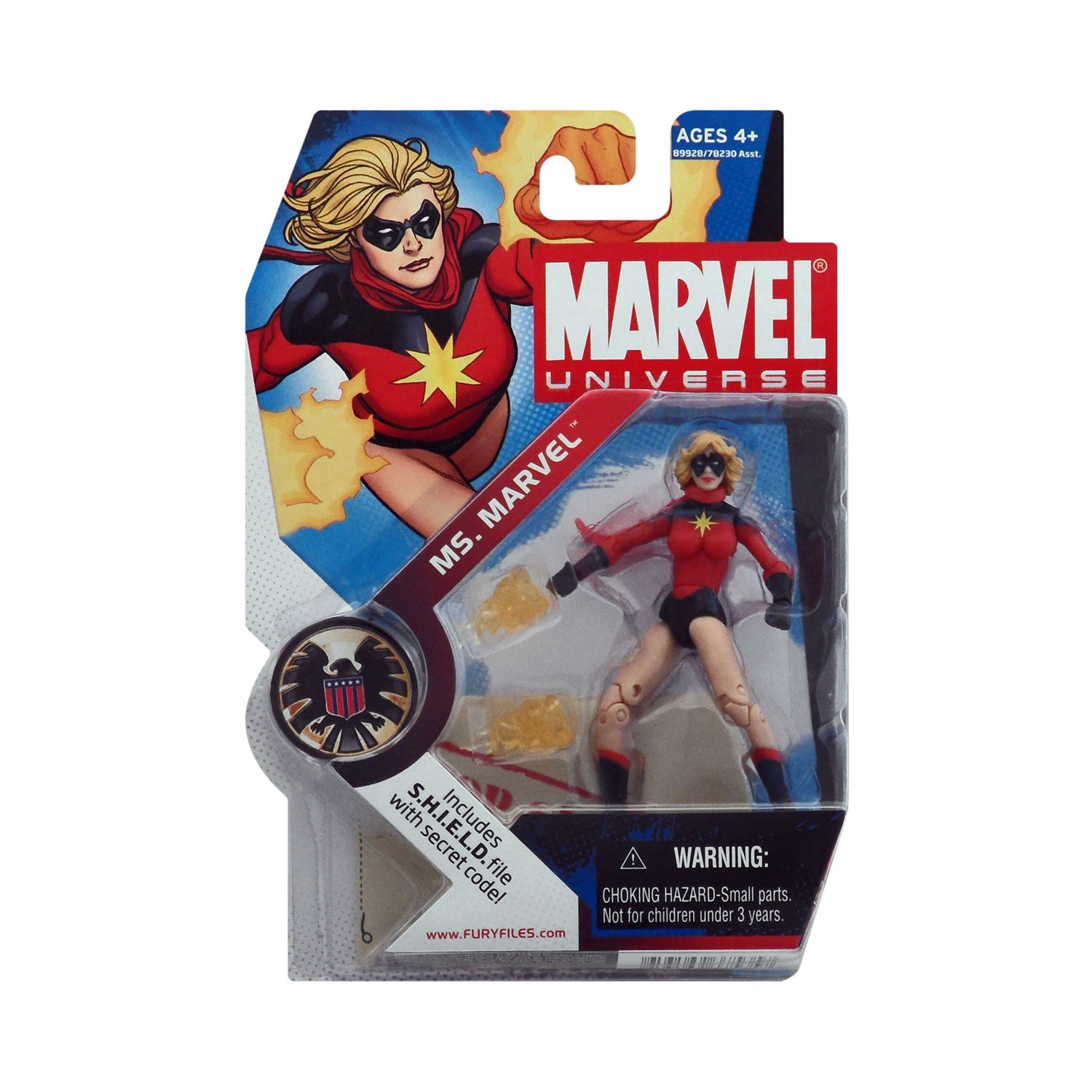 Marvel Universe Series 1 Figure 23 Ms. Marvel (Classic with Short Hair ...