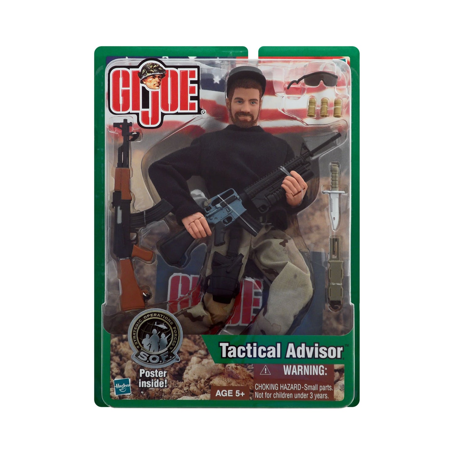 G.I. Joe Tactical Advisor (Caucasian) 12-Inch Action Figure (Black Shirt Variant & Blond Hair)