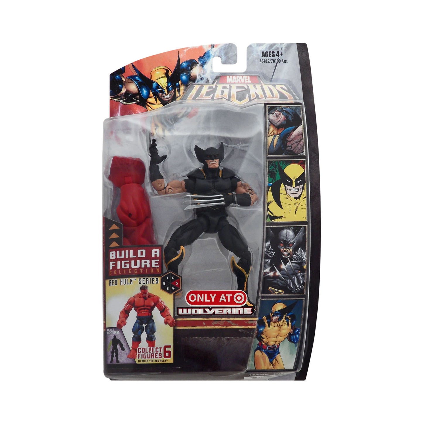 Marvel Legends Red Hulk Series Wolverine (Black Costume Variant) 6-Inch Action Figure